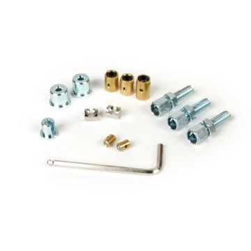 Adjusting screws and clamping nipples/screw nipple set BGM original Lambretta LI,LIS,SX,TV (series 2-3),DL,GP