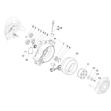 Electric motor or traction Vespa Electrica 45KM/H E5 2021 (EMEA)