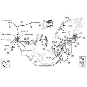 Electrical parts Aprilia Mojito Custom 2t (Piaggio engine) 2004 - 2010