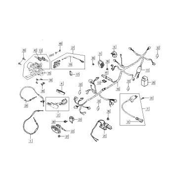 Elektra - Ignition Lock Kymco New Dink 4-stroke dark grey