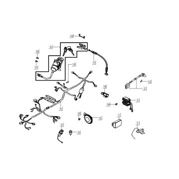 Electrical parts Kymco Agility 16'+ 4t matt metalic silver