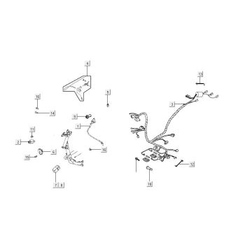 Electrical parts Kymco Carry 50i 4T AC Euro 4 glossy black