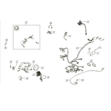 Electrical Parts Kymco Like 200i Black