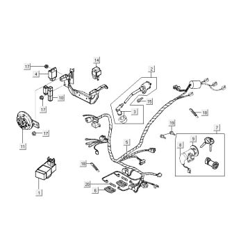 Electrical parts Kymco Vitality 4t ac anthracite