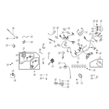 Electrical parts Kymco Xciting 400i Matt Black