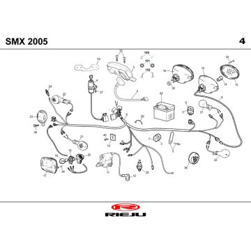Electric parts Rieju SMX black 2004 2-stroke