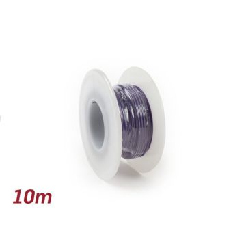 Electrical cable universal diameter 2.3mm 10m violet