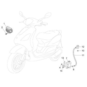 Electric parts Piaggio Fly 4-stroke