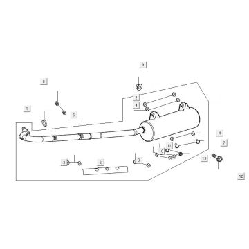 Exhaust Kymco MXU 300