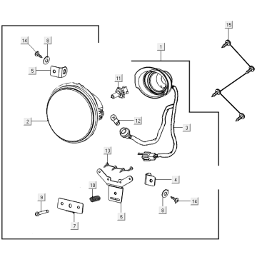 Headlight Kymco E-Vitality