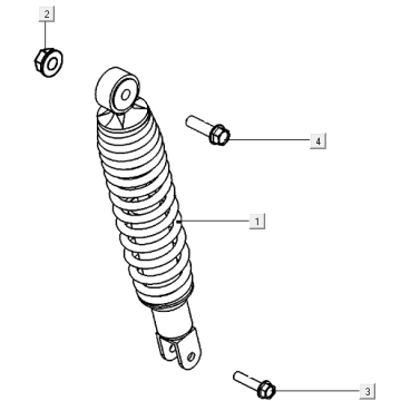 Rear shock absorber Kymco E-Vitality