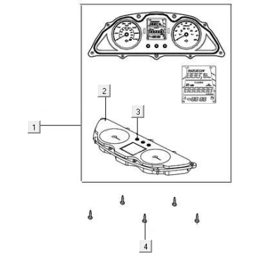 Speedometer Kymco New Downtown 125I ABS