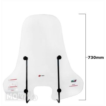 Windshield high clear Piaggio Zip 2/4-stroke 2000-> Faco