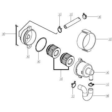 Air diaphragm Kymco Xciting 500R EVO 4T LC