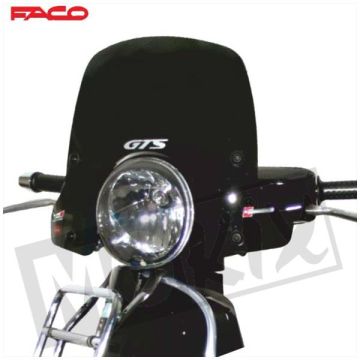 Windshield small / sport smoke Vespa GTS 125-250-300  <-10-2022  Faco