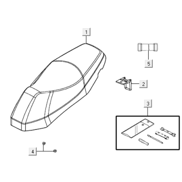 Buddy Seat Kymco Agility 16+ 4T 150I E4