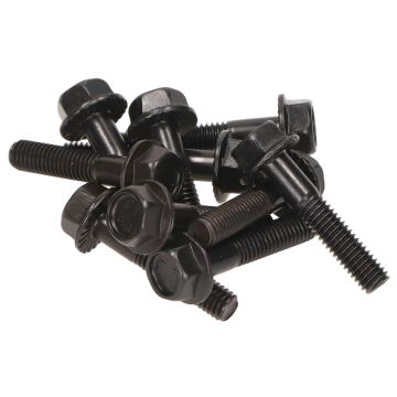 Flange bolts/frame bolts/crankcase bolts SW10 M6x30 Black 10 pcs