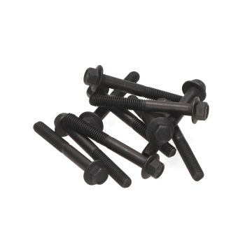 Flange/crank/bolts SW 8 M6x50mm length black 10 pieces