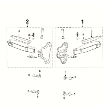 Peugeot Django 4-stroke Euro 5 footrests