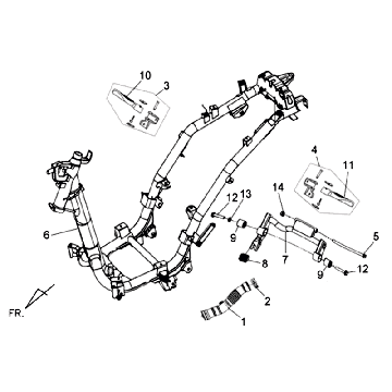 Frame Sym Allo (WH871) champagne