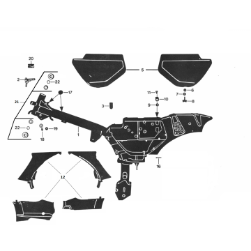 Frame Zundapp 529 all types
