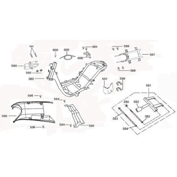 Frame parts Edwards Tomorrow Legend 50 4T AC red