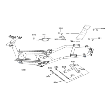 Frame parts Neco Lola creme terra