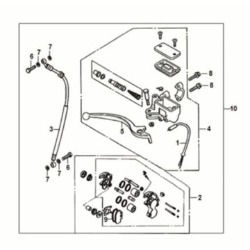 Front brake master cylinder Sym Crox 50 E5