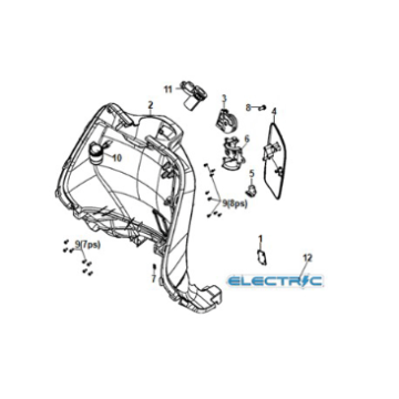 Front inner cover Sym E-Fiddle Fuel Green (GN546U)