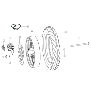 Front wheel - brake Niu N-GT