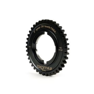 3rd gear sprocket BGM PRO, type Lusso Vespa PX125-200 (1984->), T5 125cc, Cosa125-200, LML Star/Stella125/150 2-stroke 38 teeth