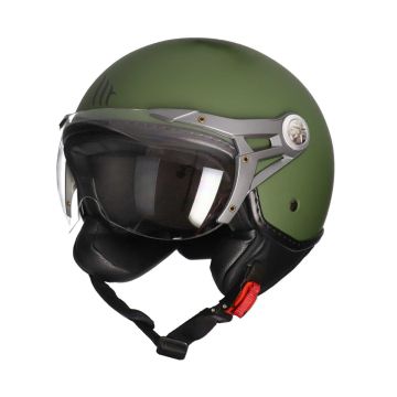 Jet helmet MT Soul matt green