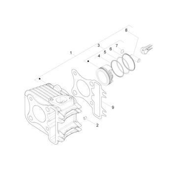 Cylinder Piaggio Liberty 4-stroke