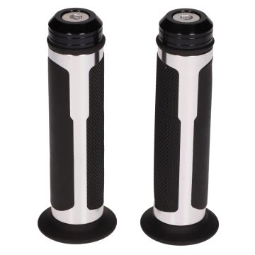 Handle set Sportline + balance weights silver-black universal DMP