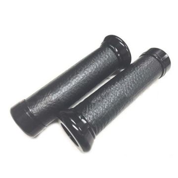 Grips set Vespa Lx/Lxv/S/Primavera/Sprint with gloss black cap
