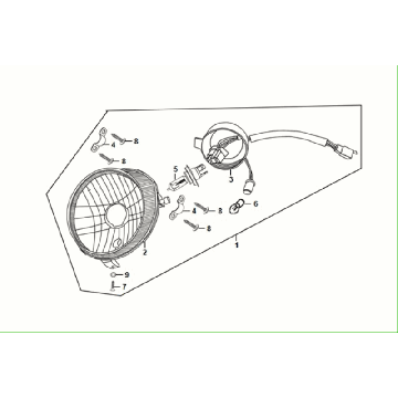 Sym Fiddle ll Euro 5 headlight