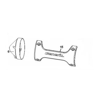 Exhaust heat shield Generic Roc silver 2010 2-stroke 25