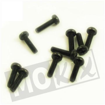 METAL SCHR.M5x20 CROSS HEAD BLACK10pcs