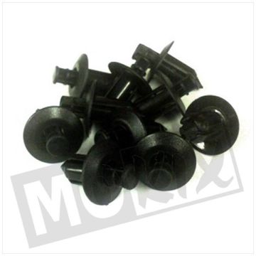 TIN NAIL PLASTIC BLACK 8.0mm 10pcs