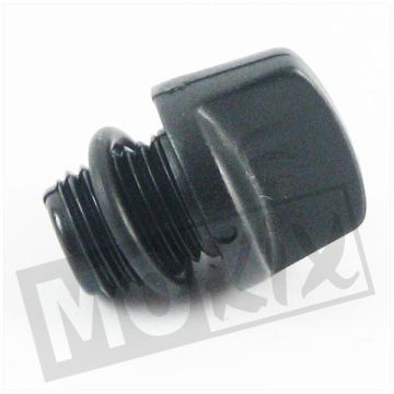 OIL FILLING PLUG MIN AM6 PVC BLACK