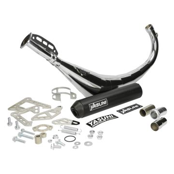 Yasuni R2 Max Exhaust Chrome Underbody Derbi / Minarelli AM6 50cc 2-Stroke