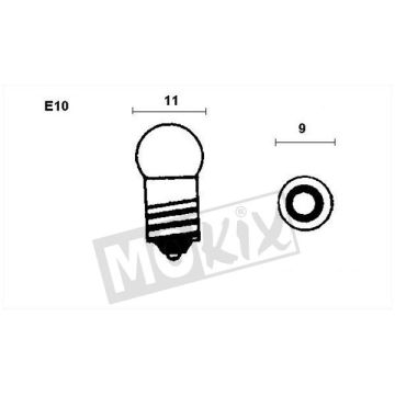 Bulb 6 Volts/ 4 Watt E10