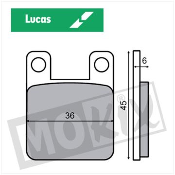 BRAKE PAD LUCAS “ECO” BETA/GIL CE