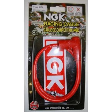 Spark plug cap NGK+ race cable CR4 red