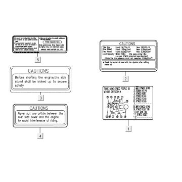 Info sticker Kymco Vitality 2t ac sports stream
