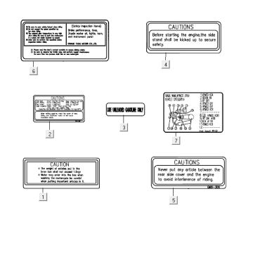 Infostickers Kymco ZX 2t ac silver-orange