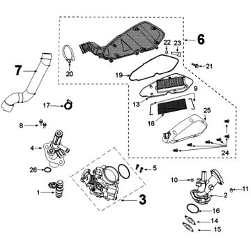 Injection system Peugeot Kisbee/ Django original euro4 from 2018