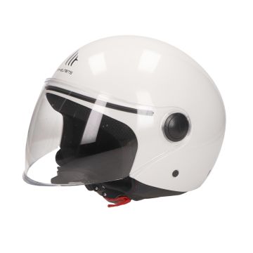 MT Street white jet helmet