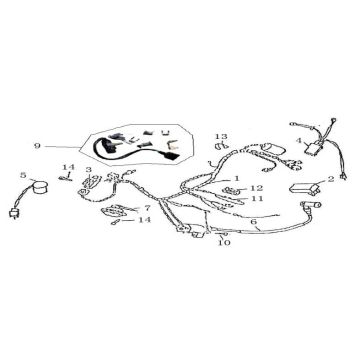 Wiring harness China GT black