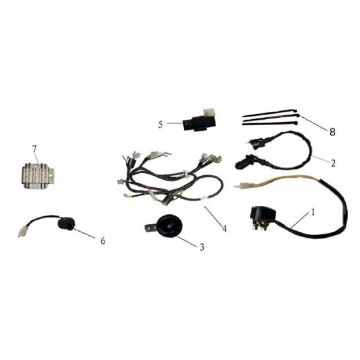 Wiring harness China LX white
